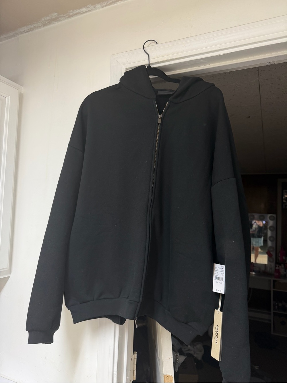 Fear of God Black Zip-Up Hoodie Sweater